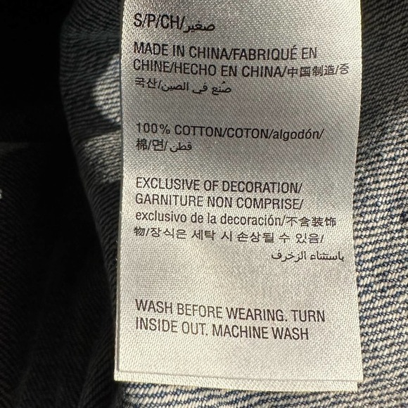 NWT Epic Threads Raw Hem Cropped Denim Jacket Girls Small - Picture 8 of 8